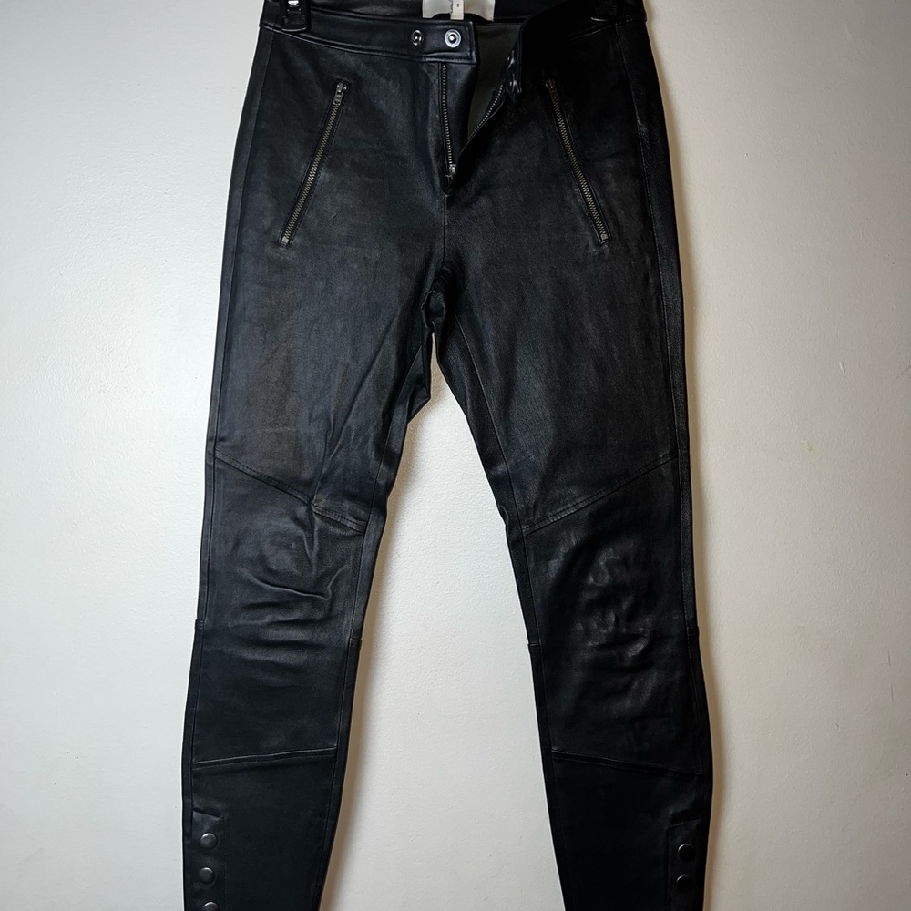 Lamb Leather Ankle pants
